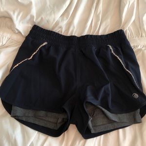 MPG athletic shorts with spandex